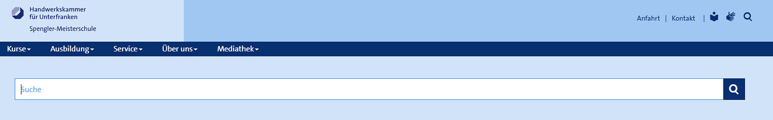 Screenshot der Suche auf www.spenglermeisterschule.de